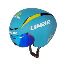 LIMAR Cyklistická prilba - SPEED KING - žltá/svetlo modrá